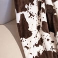 thumbnail image 3 of Cow Print Blanket Flannel Fleece Twin Size Blankets and Throws Fuzzy Lightweight Warm Cozy Black Cow Blankets Soft Microfiber Couch Sofa Throw Blanket Gift for Adults All Seasons 60" x 80", 3 of 6