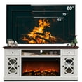 thumbnail image 7 of SinCiDo Farmhouse Fireplace TV Stand 75 Inch, Electric Fireplace TV Stand Up to 80 Inch TVs, Entertainment Center with Fireplace for Living Room, 7 of 7