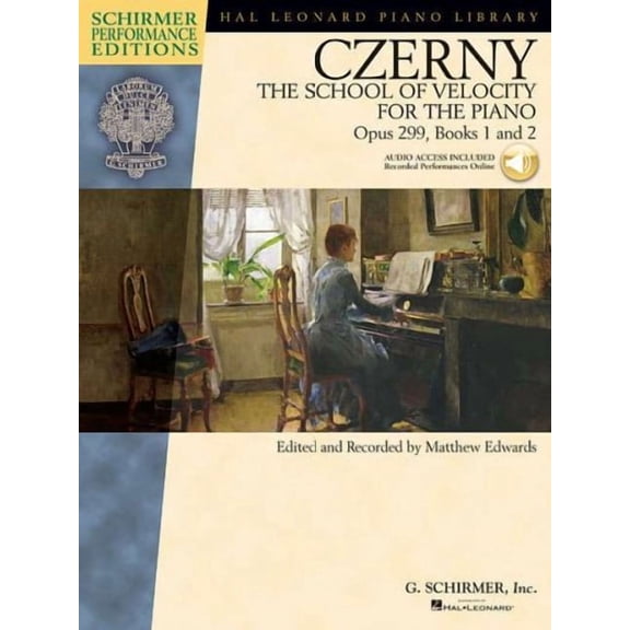 Schirmer Performance Editions: Carl Czerny - The School of Velocity for the Piano, Opus 299 - Books 1 & 2 (Book/Online Audio) (Paperback)