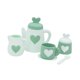 thumbnail image 5 of Jugues de la fiesta de té para niños Juguetes de mesa con tetera, tazas de té, cucharas y platillo Early Educational Montessori Toy for Gift Verde claro, 5 of 10