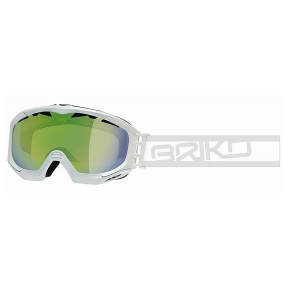 Briko Helium EC Matt White Thrama Revo Metallic Green DL AF Lens Ski Goggle