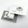 thumbnail image 5 of White Italy Chile Outlet with USB Smart Type-c Fast Charging,Dual USB Wall Socket Chile Plugs Plastic Panel Light Switch Sat TV, 5 of 5