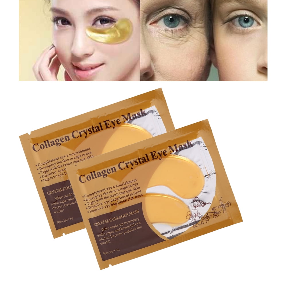 LAFGUR Collagen Crystal Eye Mask, Eyelid Patch,10pcs Wowen Collagen Eye