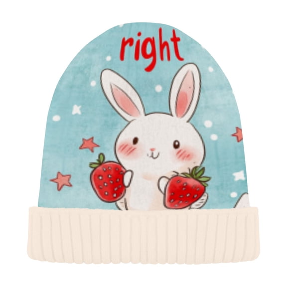 BZSMCE Winter Beanie Hats Casual Warm Cozy CapFruitful Fun Pattern
