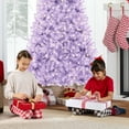 thumbnail image 5 of Best Choice Products 4.5ft Pre-Lit Lavender Christmas Tree, Artificial Holiday Decoration w/ 175 Lights, 5 of 9