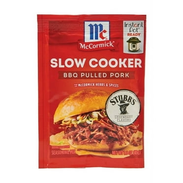 Pack of 2 McCormick Slow Cooker BBQ Pulled Pork Seasoning Mix, 1.6 oz Mixed Spices & Seasonings