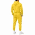 thumbnail image 5 of Resicozy Mens 2 Piece Tracksuit Fleece Hooded Sweatshirt Sweatpants Set Casual Athletic Sweatsuit Yellow S, 5 of 6