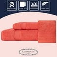 thumbnail image 2 of LA HAMMAM 3 Piece Towel Set - 1 Bath Towels, 1 Hand Towels, 1 Washcloths for Bathroom, College Dorm, Kitchen, Shower, Pool, Hotel, Gym & Spa | Soft & Absorbent Turkish Cotton Towel Sets, Coral, 2 of 6