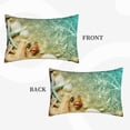thumbnail image 4 of Fotbe Starfish And Seashell Pillow Cases - Envelope Closure - Luxury, Extra Soft, Cooling Pillow Covers - Wrinkle, Fade, Stain Resistant-16"x24", 4 of 8