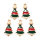thumbnail image 1 of Colgantes de esmalte de aleación para manualidades, accesorios de pulsera, calcetín navideño, guante, cascabel, manzana, 10 unidades, 1 of 4