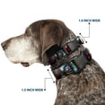 thumbnail image 2 of Buckle-Down Pet Collar, Dog Collar Plastic Buckle, Astronaut Cat In Space, 7 to 8.5 Inches 0.5 Inch Wide, 2 of 6