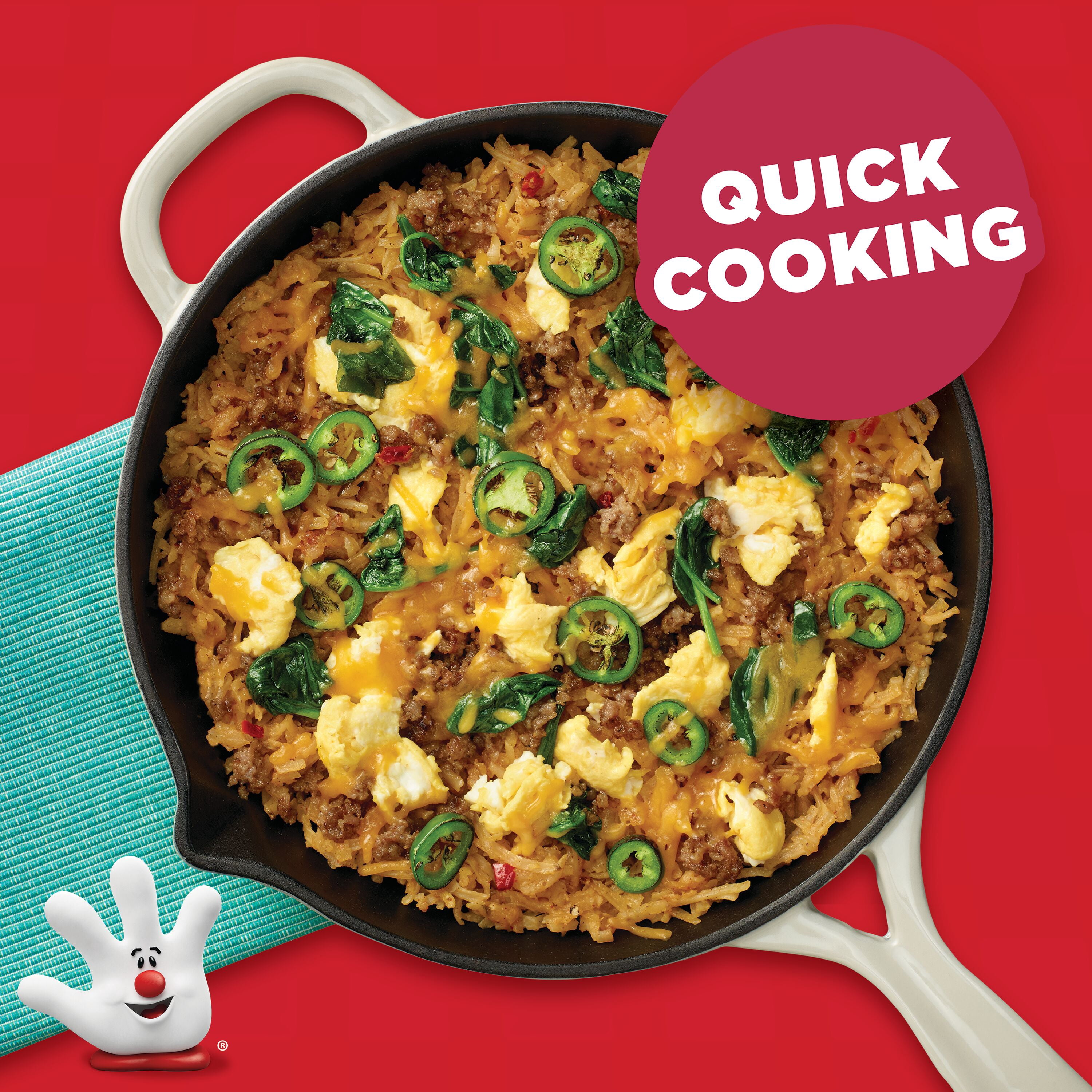 (12 pack) Helper Breakfast Southwest Style Hashbrowns with Robust Tex-Mex Seasoning, 4oz Box