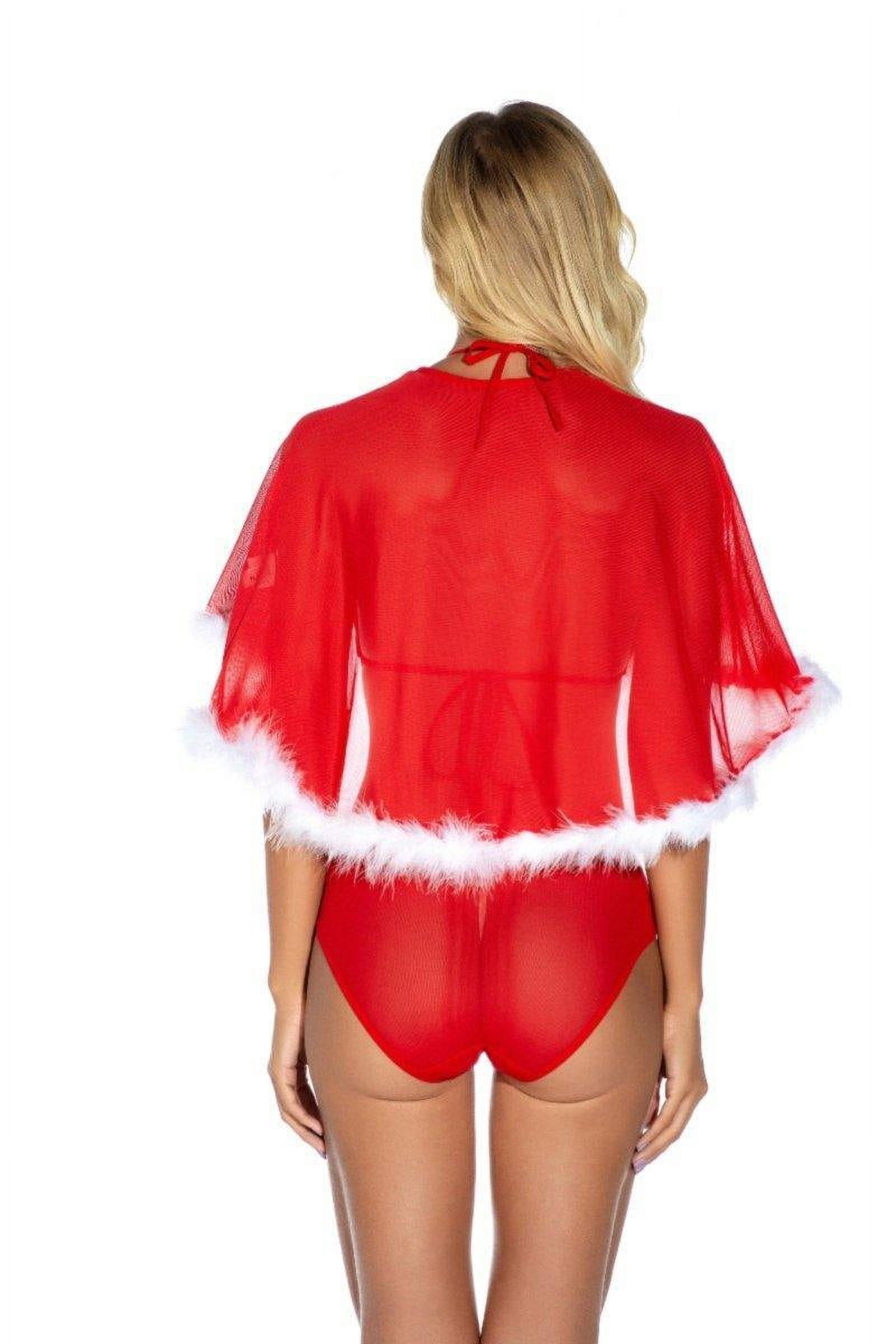 La Belle Fantastique Annabelle | Sexy Christmas Lace Nightdress With Cape | Christmas Nightgown | Christmas Lingerie | Christmas Gift For Women's