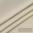 thumbnail image 5 of GlowSol Cafe Curtain Valance 60"W x 15"L Waffle Weave Waterproof Blackout Window Valance for Bathroom Kitchen, Plaza Taupe, 1 Panel, 5 of 6