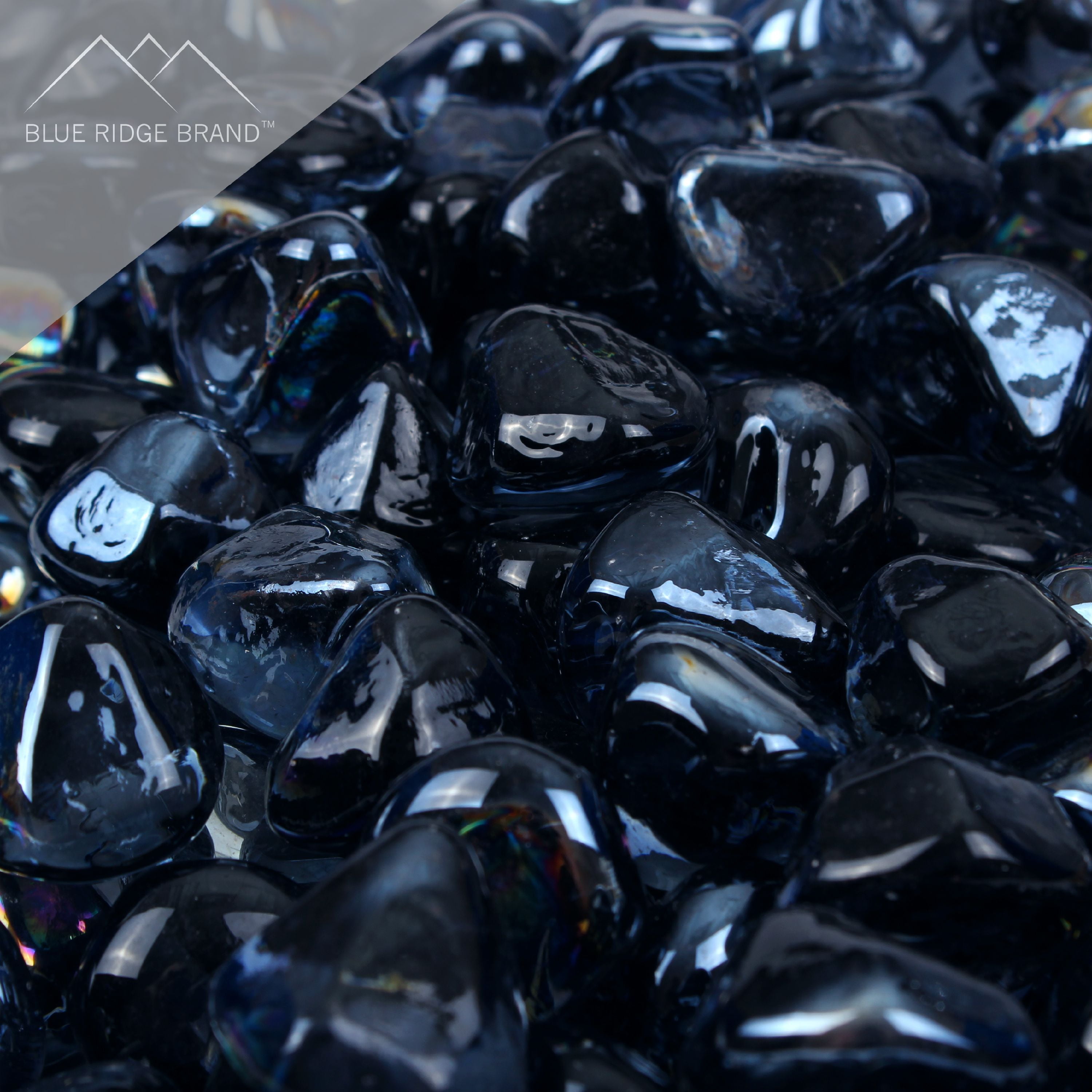 Blue Ridge Brand Reflective Fire Glass Diamonds - Professional Grade