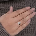 thumbnail image 6 of Cora Jewellery 2.65CT Oval Moissanite Solitaire Engagement Ring For Women, 14K Yellow Gold, 6 of 9