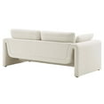thumbnail image 4 of Sofa Couch, Ivory White, Fabric, Living Kitchen Cafe Bistro Hospitality Restaurant, Modern Contemporary HB34813, 4 of 9