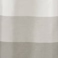 thumbnail image 3 of Exclusive Home Chateau Striped Faux Silk Grommet Top Curtain Panel Pair, 54"x108", Dove Grey, 3 of 4