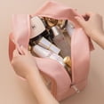 thumbnail image 3 of Bolsa De Cosméticos Transparente De Gran Capacidad De Artículos De Tocador Almacenamiento Portátil De Maquillaje, 3 of 4