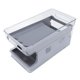 thumbnail image 5 of Estante para latas de refresco de 2 niveles, soporte para latas de bebidas, soporte para latas para despensa, refrigerador, gris, 5 of 14