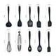 thumbnail image 2 of Juego de utensilios de cocina de silicona de 10 piezas - Gadgets de cocina con cuchara y espátula para utensilios de cocina antiadherentes, 2 of 5