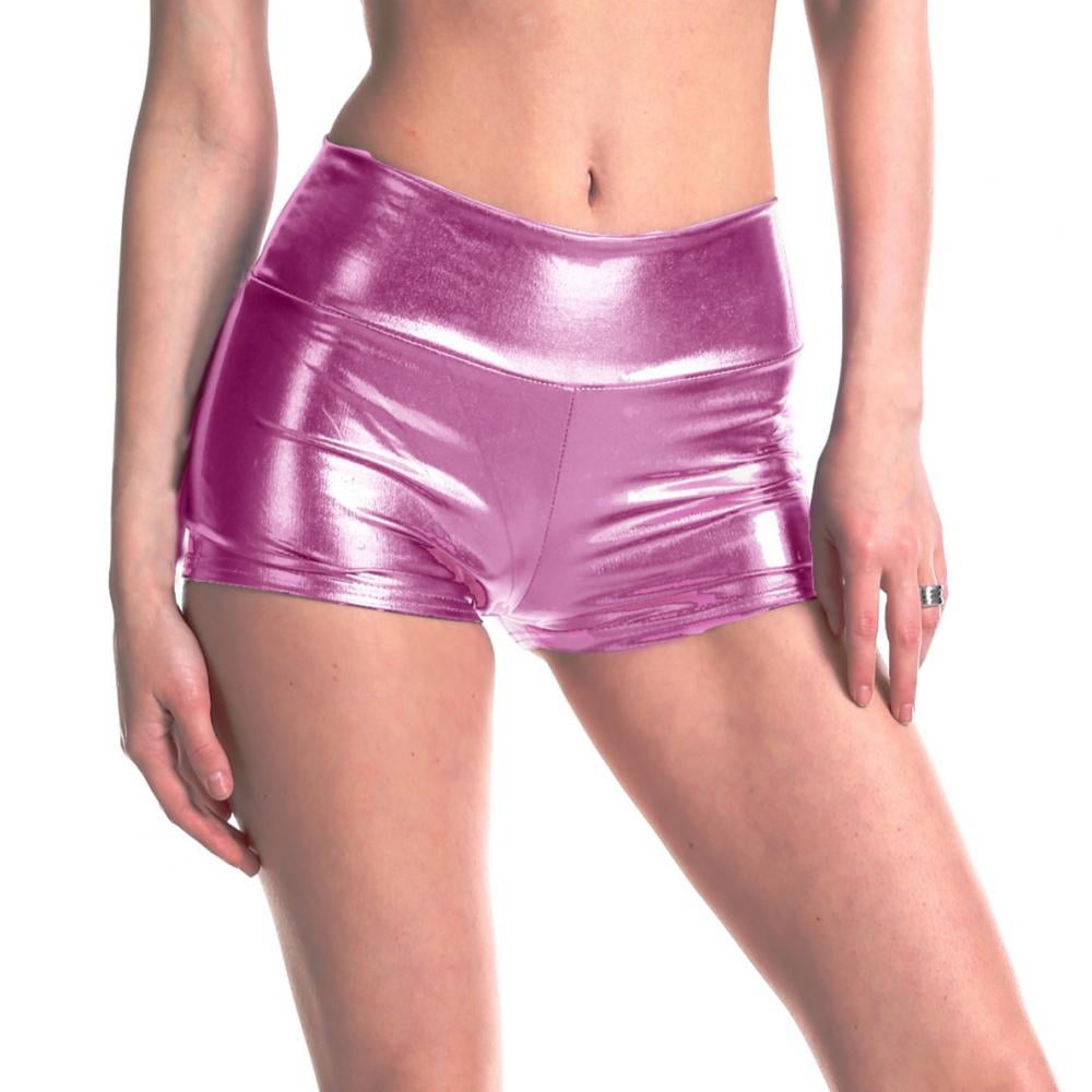Baywell Women's Club Shorts High Waisted Sexy Disco Short Hot Pants