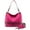 Hot Pink, variant on Wrangler Hobo Bags for Women Vegan Leather Top Handle Shoulder Purses and Handbags, Brown