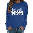 thumbnail image 1 of Pisexur Chandails en Molleton pour Femmes Imprimé Graphique Lettre Chandails en Molleton de Football pour Femmes Chandails en Molleton d'Automne Décontractés Col Rond Chandails en Molleton Manches Longues pour Femmes Blouses Coupe Ample Pull Tops, 1 of 2