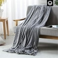 thumbnail image 3 of Posh Hasani 72"x80" Mink Velvet Weighted Blanket Throw-Gray (25 lbs), 3 of 9