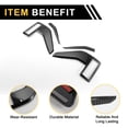 thumbnail image 2 of Cubierta de ventilación Fender Trim de Unique Bargains 1 juego para Ford F-150 2021-2024 ABS patrón de fibra de carbono negro, 2 of 4