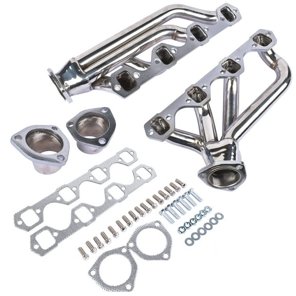 Mustrod Stainless Steel Exhaust Headers Manifold w/Gaskets for Ford Mustang 260 289 302 Engine 64-77