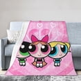 thumbnail image 2 of The Powerpuff Girls Bed Blanket Air Conditioner Quilt Ultra Soft Flannel Blanket All Season Fuzzy Blanket Reversible Fluffy Plush Blanket 40"X30", 2 of 8