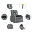 thumbnail image 4 of vidaXL Massage Recliner Chair Grey Faux Leather, 4 of 5