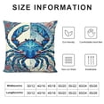 thumbnail image 5 of COMIO SeacrabThrow Pillow Covers Coastal Ocean Decorative Pillow Cases Cushion Covers for Sofa Couch Bedroom Home Decor, 5 of 5
