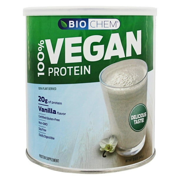 BioChem by Country Life - 100% Vegan Protein Powder Vanilla - 22.8 oz