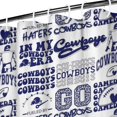 thumbnail image 3 of Blue Football Words Pattern Shower Curtain 36"x72" ,Bathroom Decorative Shower Curtains Set with 12 Hooks,Modern Waterproof Washable Shower Curtain, 3 of 6