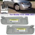 thumbnail image 2 of 1/2pcs Car Inner Sun Visor Sunshade With Make-up Mirror Kit For Honda Civic 2006-2011, 2 of 7