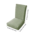 thumbnail image 3 of LiUMX Stretch Dining Chair Covers - Washable Nylon Spandex Slipcovers for Kitchen & Banquet, White/Wine/Dark Gray/Khaki/Green, Full Elastic Protection (1Pc), 3 of 5