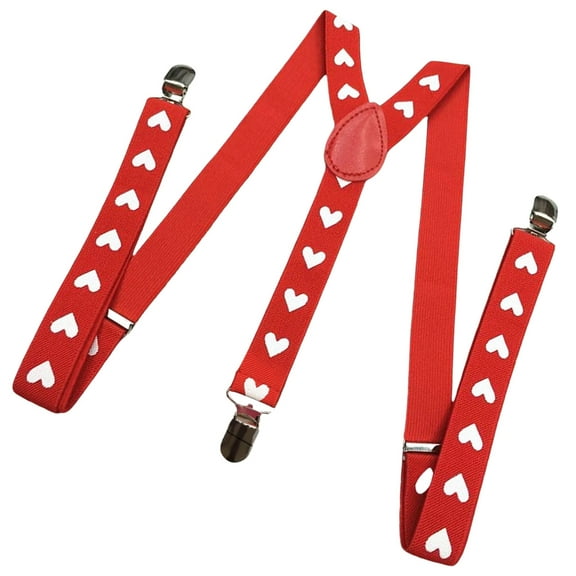 Huhudde Stylish Y Shape Suspenders Adjustable Length, Suitable for Most Men Women Metal Clip Versatile Occassion