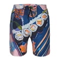 thumbnail image 3 of Fotbe Colorful Sushi Food Art Trajes de Baño Estampados para Hombre, Shorts de Verano de Secado Rápido, Ropa de Playa, Bañadores-X-Large, 3 of 6