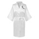 thumbnail image 1 of Bata de baño de seda helada de color liso con estampado frontal y trasero para mujer, ropa de casa, pijamas, 1 of 3