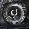 thumbnail image 5 of SMD LED Halo Projector Headlight In Black Housing Clear Lens Made For And Compatible With 2005 - 2009 Hyundai Tucson 05 06 07 08 09, 5 of 7