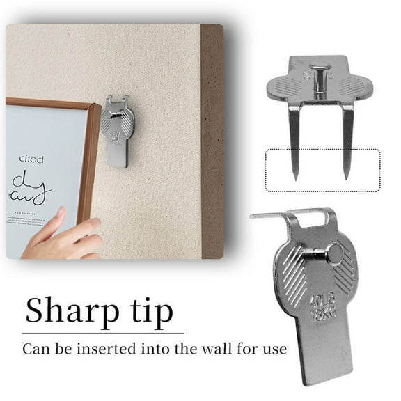 DAMAI 10 Pcs Claw Picture Hangers for Drywall, 40lb Heavy Duty Large Wall Picture Frame Hangers - Art Hanging No Damage Heavy Duty Mirror Photo Poster Painting Hanger Hardware Kit