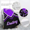 thumbnail image 5 of Cheerleader Cheer Print Personalized Blanket with Name Soft Fleece Throw Blankets for Women Men Birthday Wedding Gift 60X80 inch, 5 of 5