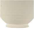 thumbnail image 5 of DecMode 13" Textured Cream Ceramic Vase with Ring Handles, 5 of 9