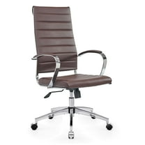 CAROCC High Back Executive Office Chair with Armrest Adjustable Swivel Chair in Durable Vegan Leather Modern Office Chair Ergonomic Desk Chair for Extra Back & Lumbar Support