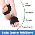 thumbnail image 4 of Corrector de juanetes, corrector de juanetes para mujeres, almohadillas para juanetes, fascitis Plantar, aparato ortopédico para alineación del dedo gordo del pie, alivio de Hallux Valgus, 4 of 5