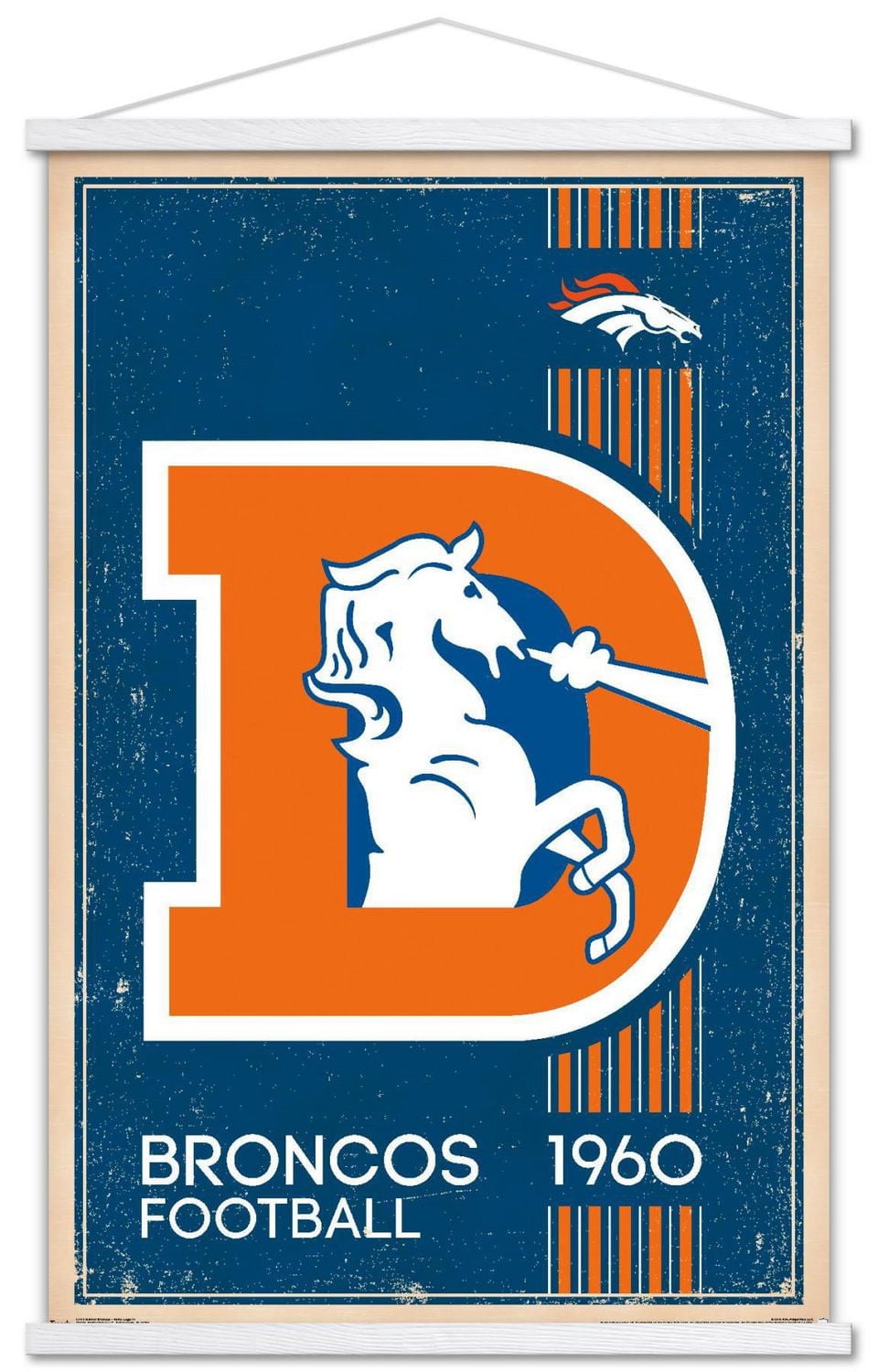 NFL Denver Broncos - Retro Logo 14 Wall Poster, 22.375" x 34"