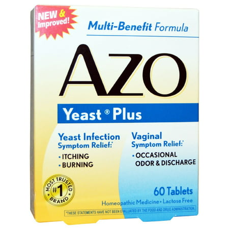 AZO Natural Yeast Prevention 60 Tablets, Homeopathic Yeast Infection (Best Otc Yeast Treatment)