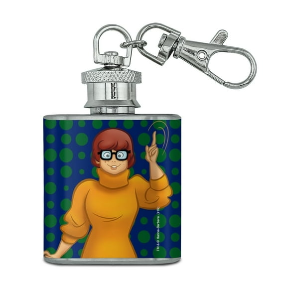Scooby Doo Velma Character Stainless Steel 1oz Mini Flask Key Chain